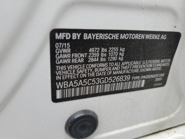 2016 BMW 528 I WBA5A5C53GD526839