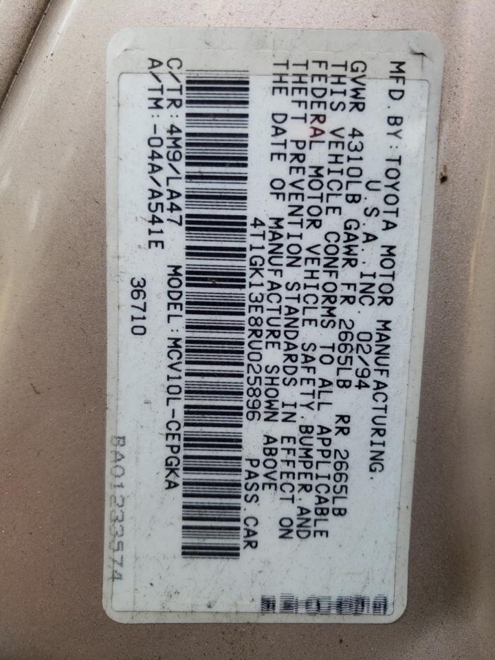 4T1GK13E8RU025896 1994 Toyota Camry Xle