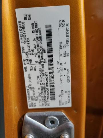 2016 FORD 110S - 1FMCU0G91GUA90876