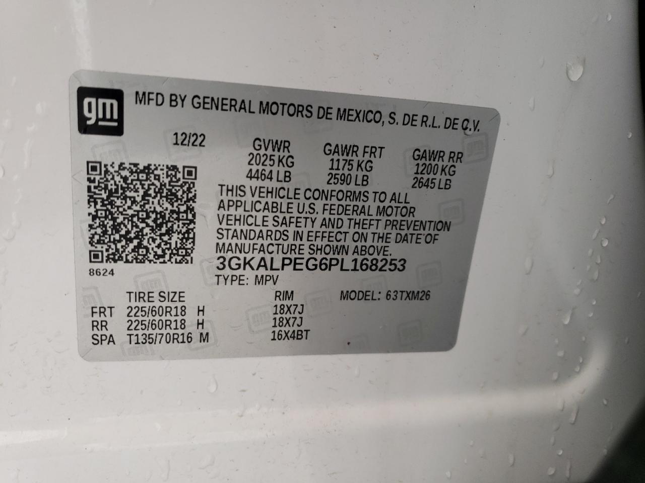 3GKALPEG6PL168253 2023 GMC Terrain Slt