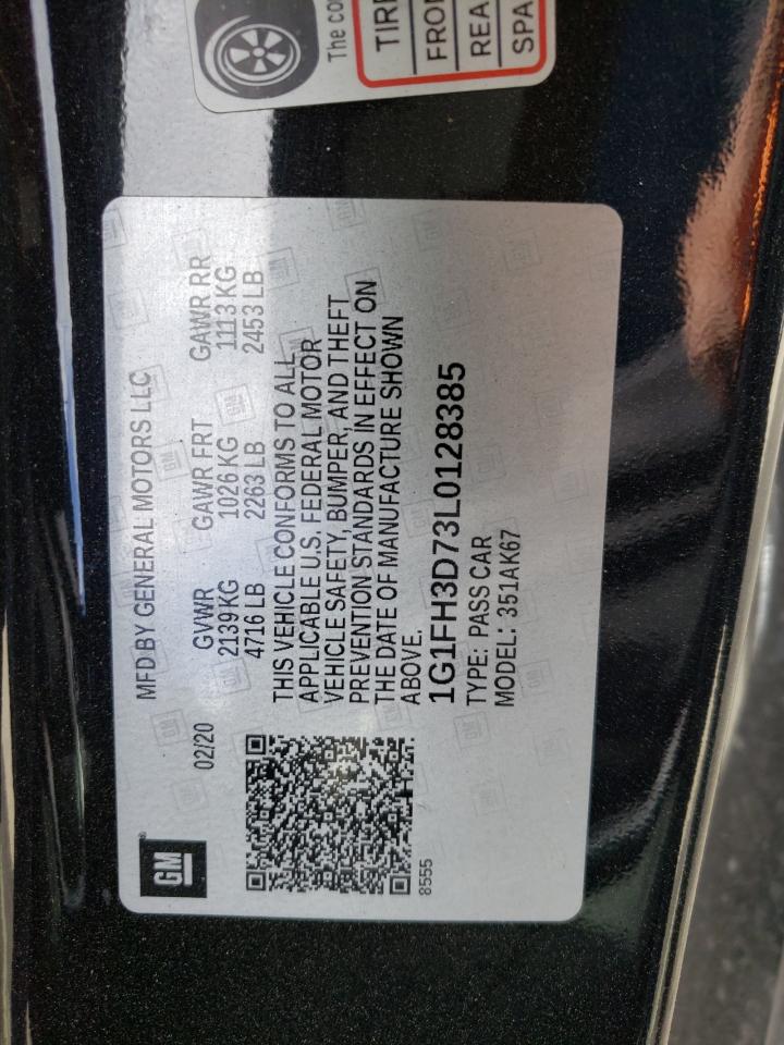 1G1FH3D73L0128385 2020 Chevrolet Camaro Ss