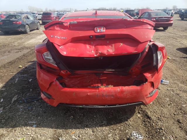 Lot #2421295911 2018 HONDA CIVIC EX salvage car