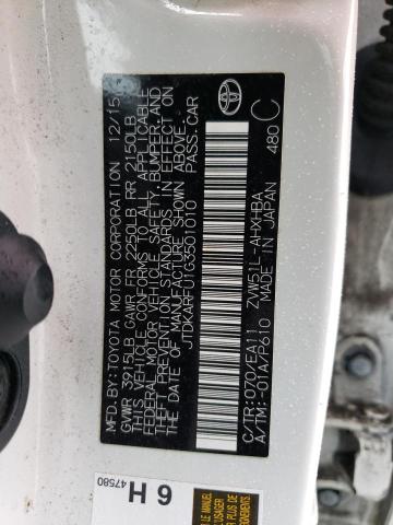 2016 TOYOTA PRIUS - JTDKARFU1G3501010