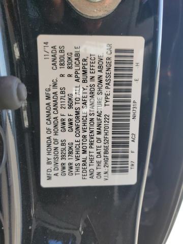 2015 Honda Civic Si VIN: 2HGFB6E52FH701222 Lot: 48238594