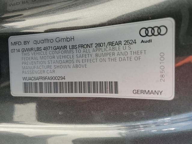 2015 AUDI RS5 WUAC6AFR9FA900294
