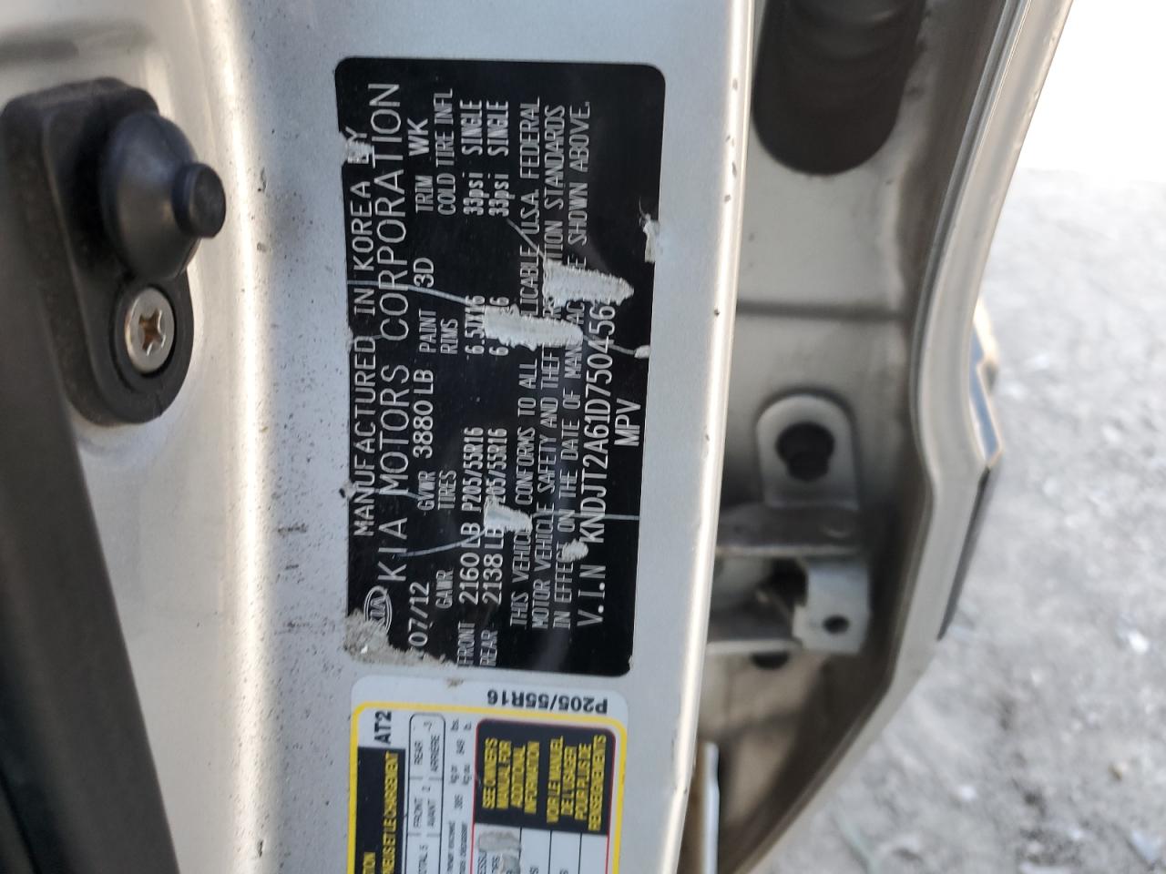 KNDJT2A61D7504564 2013 Kia Soul +