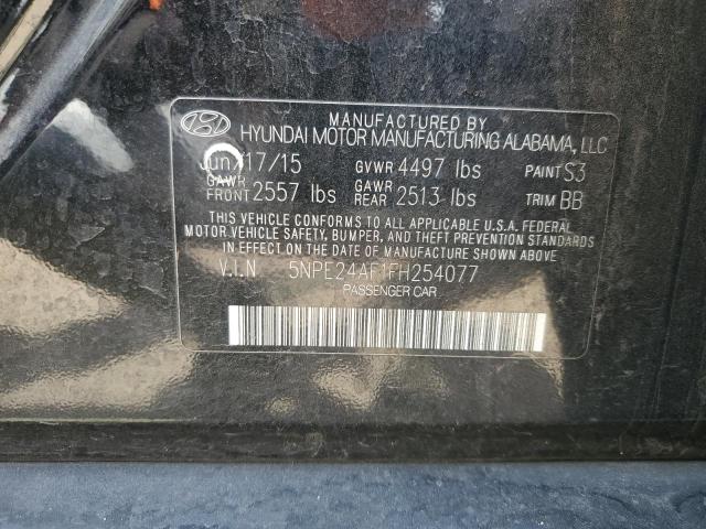 2015 Hyundai Sonata Se VIN: 5NPE24AF1FH254077 Lot: 48345084