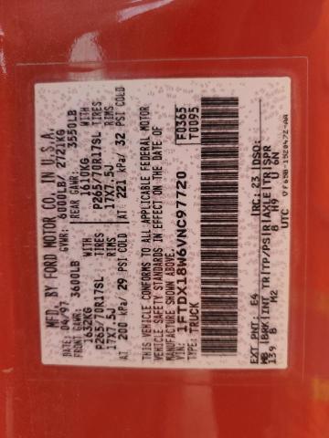 1997 Ford F150 VIN: 1FTDX18W6VNC97720 Lot: 46144394