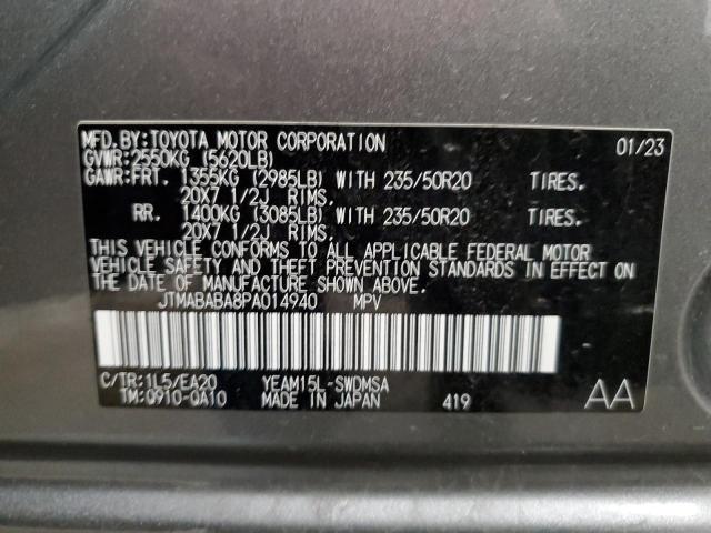 2023 SUBARU SOLTERRA P JTMABABA8PA014940