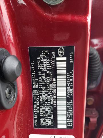 2017 TOYOTA CAMRY HYBR - 4T1BD1FK0HU200890