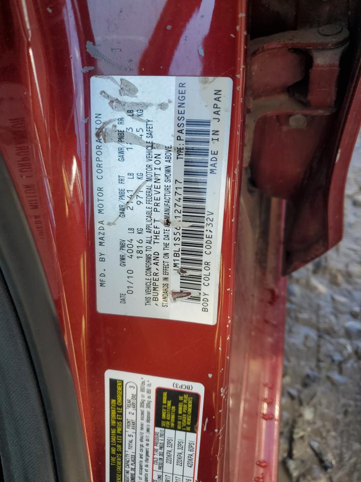 JM1BL1S56A1274717 2010 Mazda 3 S