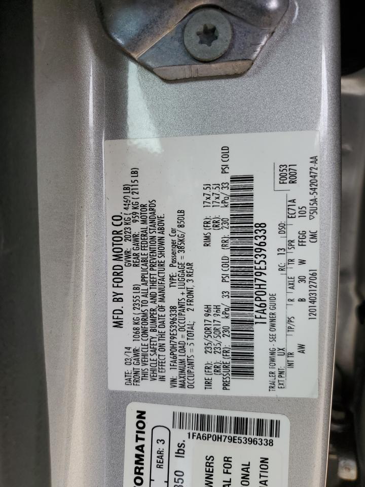 Lot #2473445150 2014 FORD FUSION SE