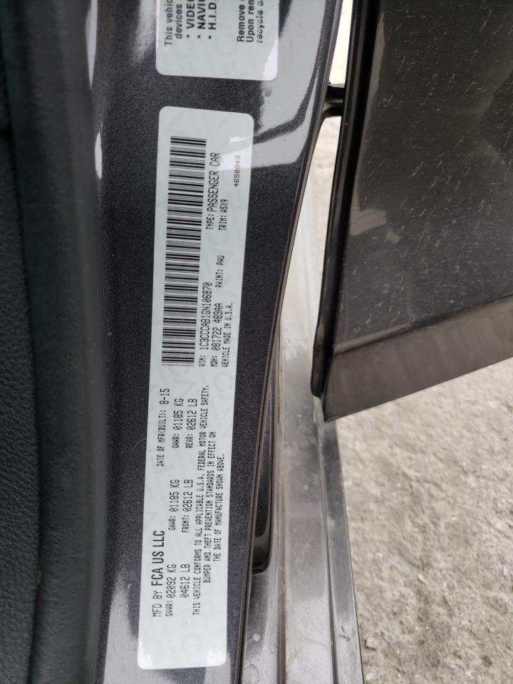 1C3CCCAB1GN106870 2016 Chrysler 200 Limited