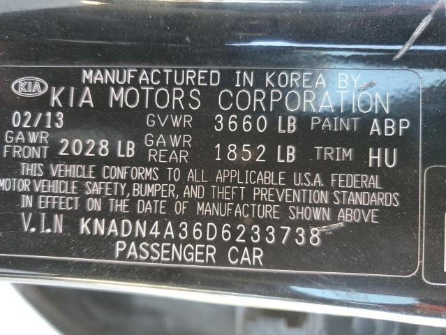 2013 Kia Rio Ex VIN: KNADN4A36D6233738 Lot: 48218984