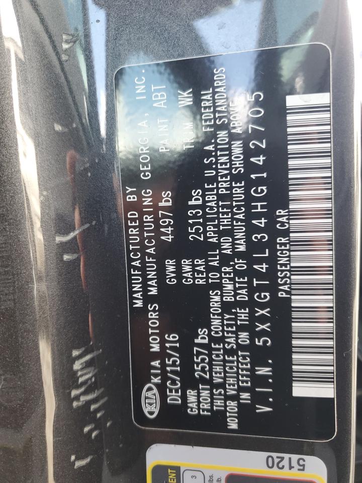 5XXGT4L34HG142705 2017 Kia Optima Lx