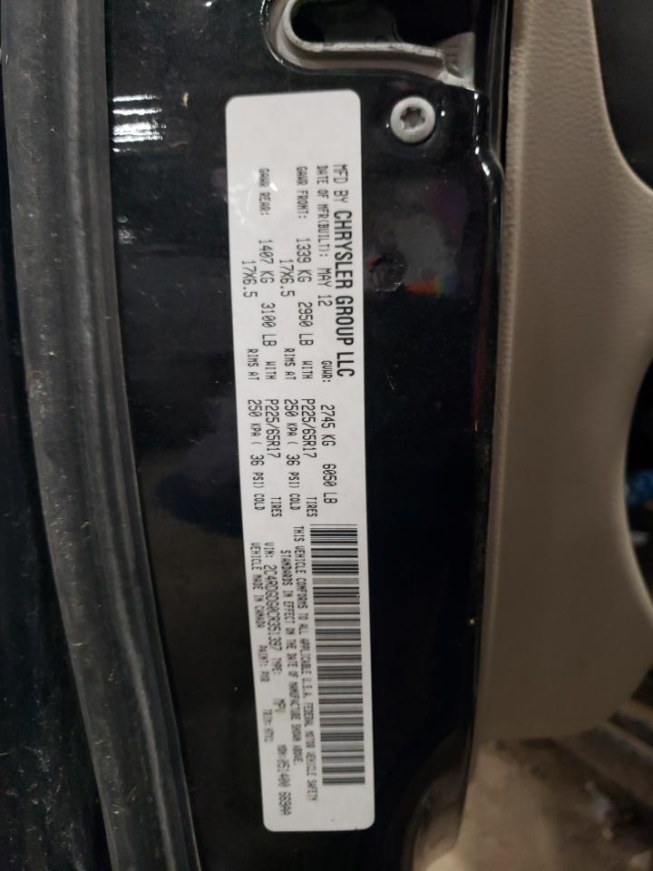 2C4RDGDG0CR351397 2012 Dodge Grand Caravan Crew