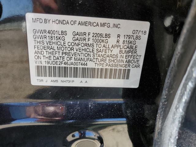 2018 ACURA ILX SPECIA 19UDE2F46JA007444