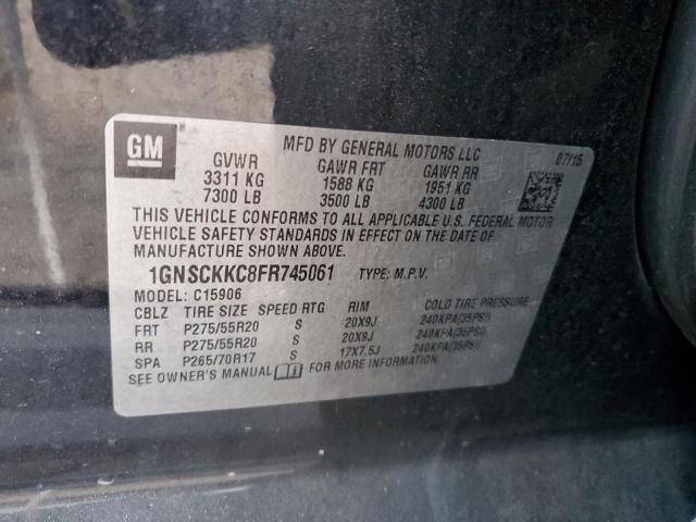 2015 CHEVROLET SUBURBAN C - 1GNSCKKC8FR745061