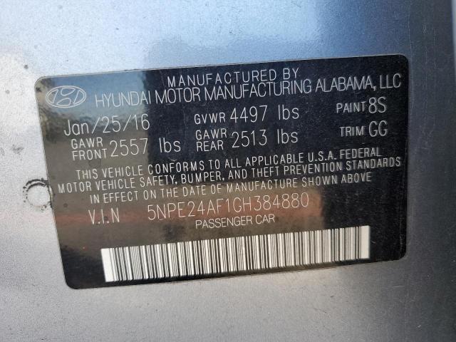 5NPE24AF1GH384880 | 2016 Hyundai sonata se