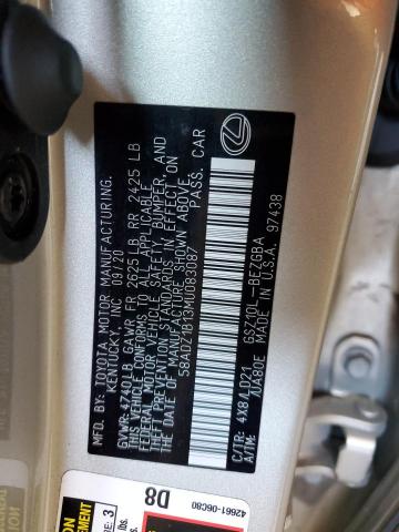 2021 LEXUS ES 350 BAS - 58ADZ1B13MU083087