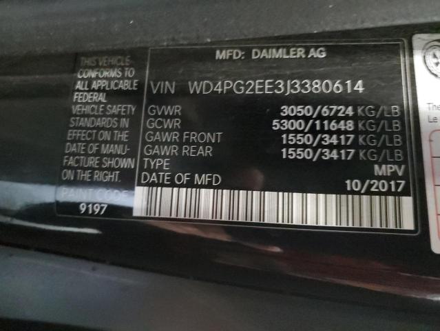 Lot #2388023239 2018 MERCEDES-BENZ METRIS salvage car