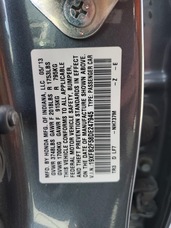 19XFB2F58DE247945 2013 Honda Civic Lx