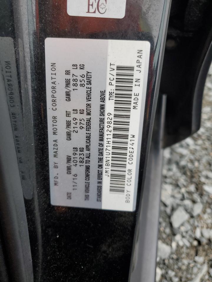 JM1BN1U71H1129829 2017 Mazda 3 Sport