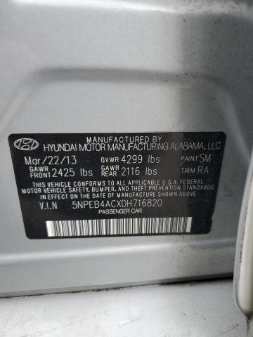 5NPEB4ACXDH716820 | 2013 Hyundai sonata gls