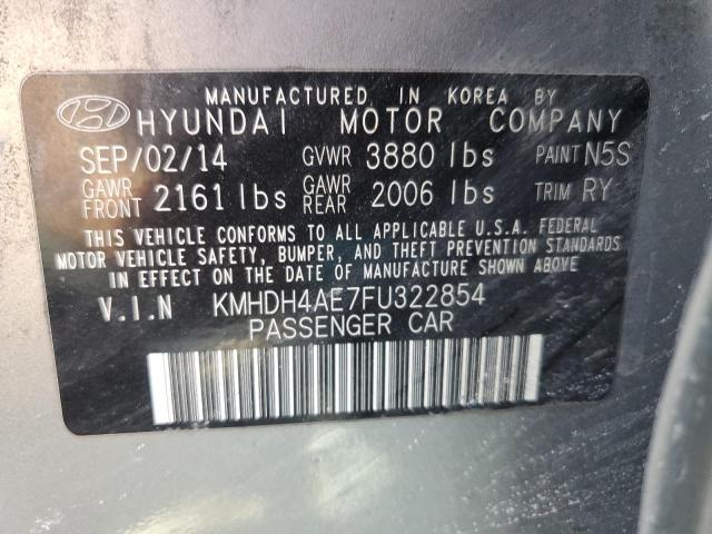 2015 HYUNDAI ELANTRA SE - KMHDH4AE7FU322854