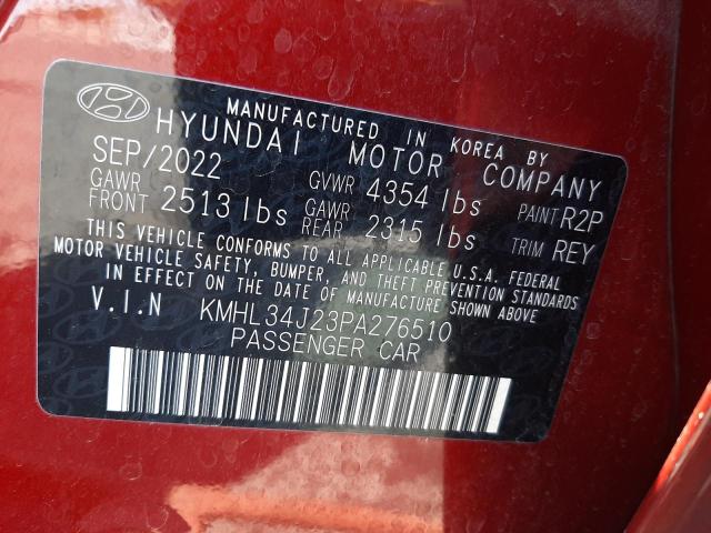 VIN KMHL34J23PA276510 2023 HYUNDAI SONATA no.13