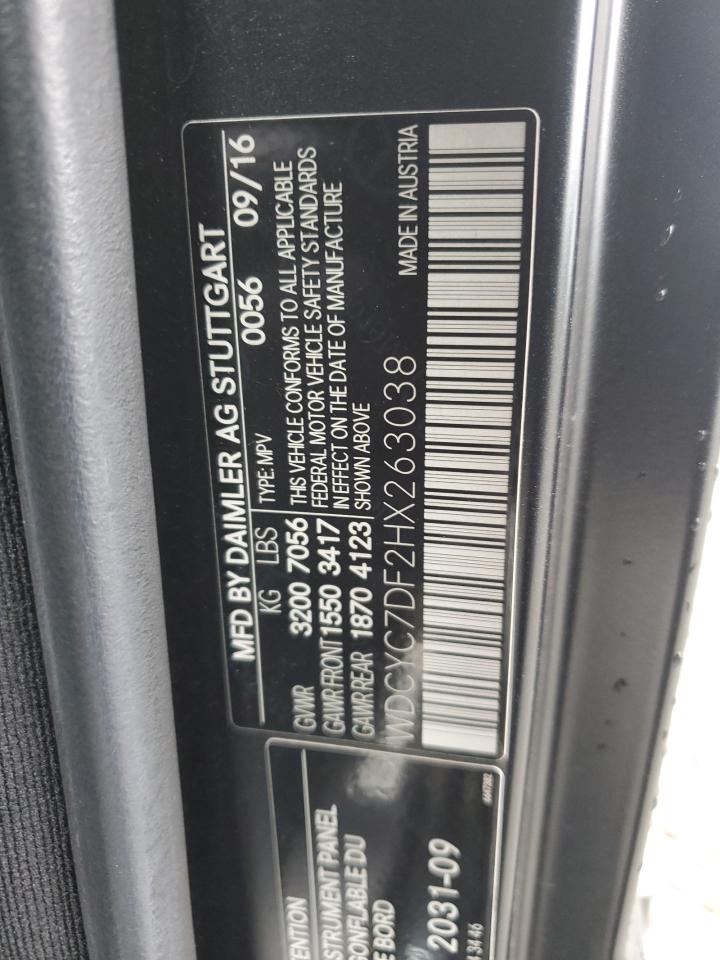 WDCYC7DF2HX263038 2017 Mercedes-Benz G 63 Amg