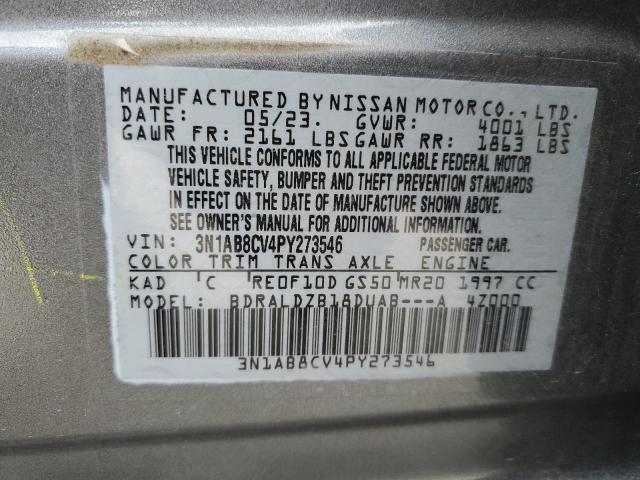 VIN 3N1AB8CV4PY273546 2023 Nissan Sentra, SV no.12