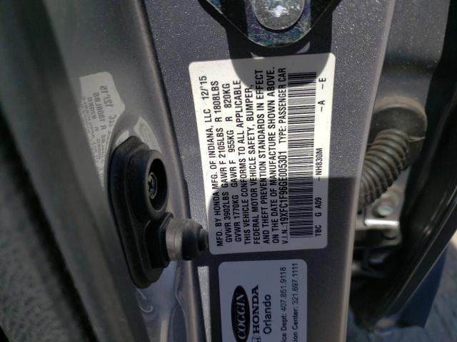 2016 HONDA CIVIC TOUR - 19XFC1F96GE005301