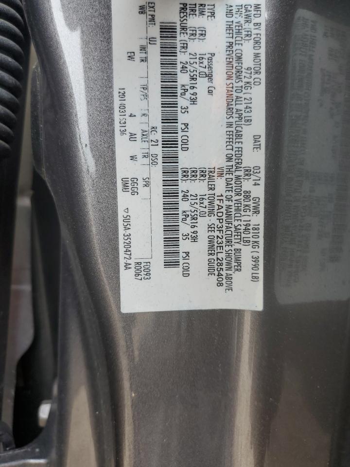 1FADP3F23EL285408 2014 Ford Focus Se