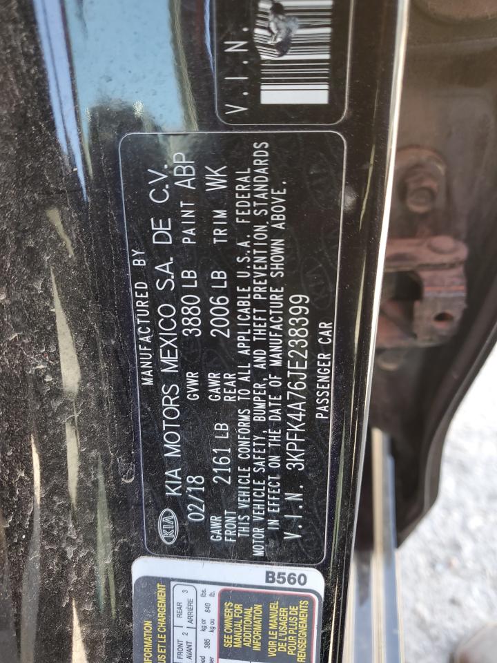 3KPFK4A76JE238399 2018 Kia Forte Lx