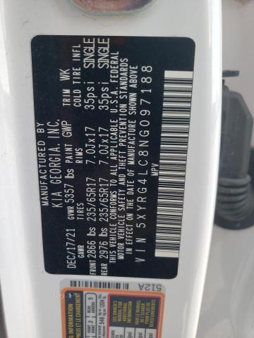 2022 KIA SORENTO LX - 5XYRG4LC8NG097188