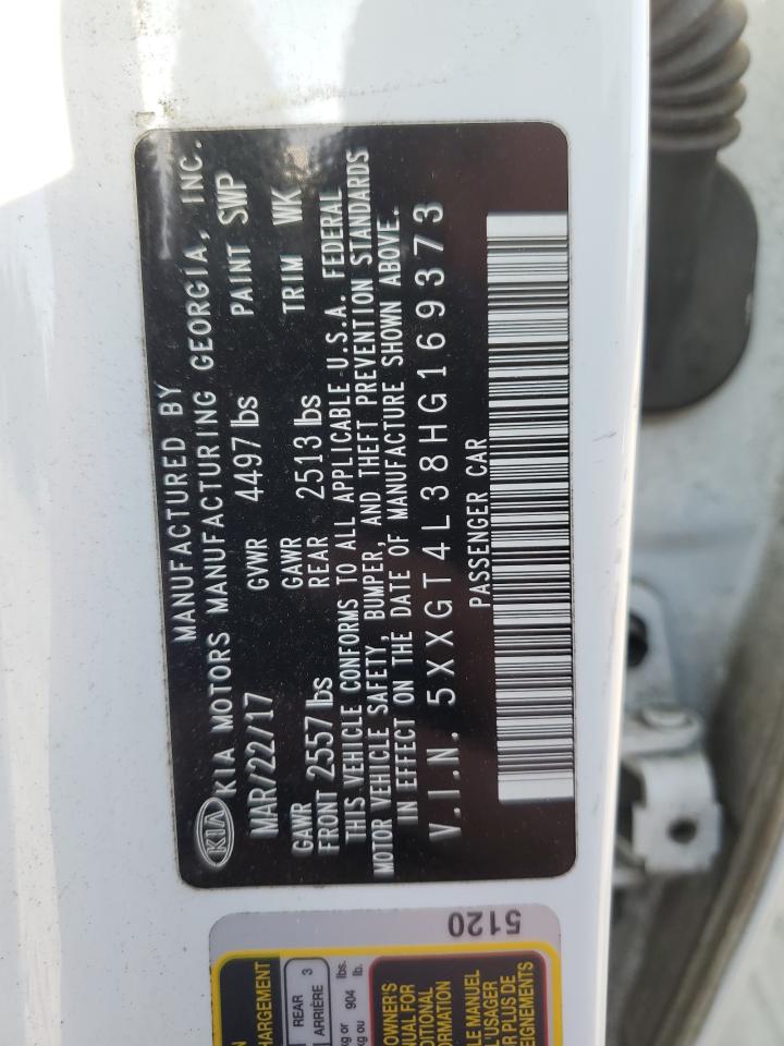 5XXGT4L38HG169373 2017 Kia Optima Lx