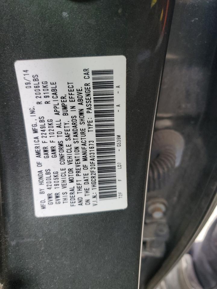 1HGCR2F30FA031673 2015 Honda Accord Lx