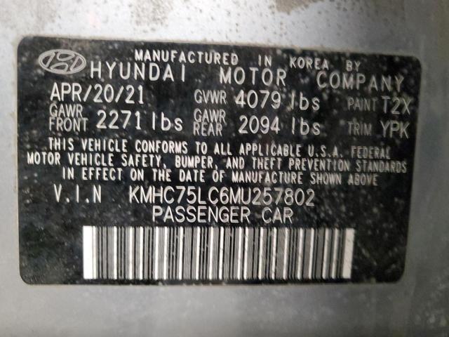 KMHC75LC6MU257802 Hyundai Ioniq SE 13