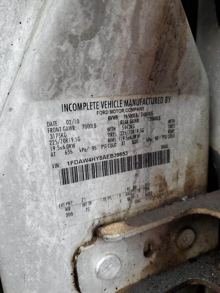 1fdaw4hy8aeb39653 1FDAW4HY8AEB39653 2010 Ford F450 Super Duty