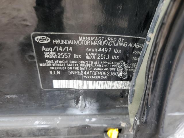 2015 Hyundai Sonata Se VIN: 5NPE24AF0FH062360 Lot: 37791434