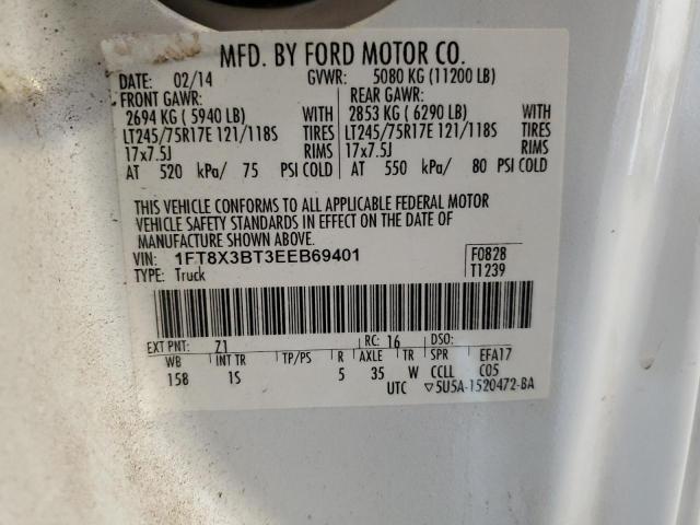 2014 Ford F350 Super Duty VIN: 1FT8X3BT3EEB69401 Lot: 47244414