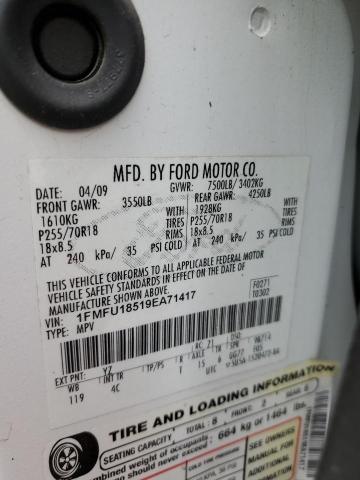 2009 Ford Expedition Eddie Bauer VIN: 1FMFU18519EA71417 Lot: 48355204