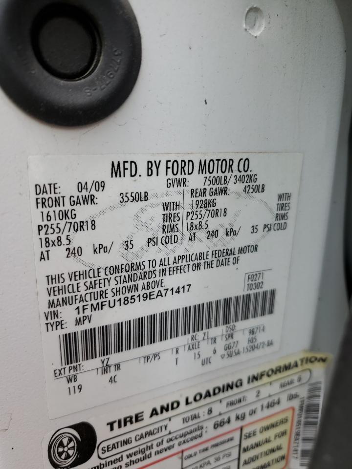 1FMFU18519EA71417 2009 Ford Expedition Eddie Bauer