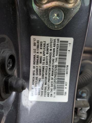 2017 HONDA CIVIC LX - 19XFC2F57HE075765