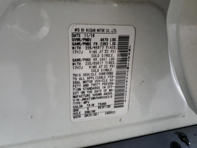 2017 NISSAN ROGUE S - JN8AT2MV5HW009318