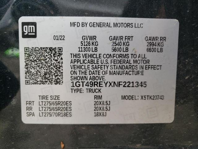 2022 GMC SIERRA K25 #3315964090