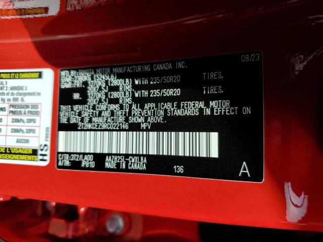 2024 LEXUS NX 350H BA - 2T2HKCEZ9RC022146