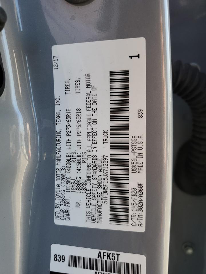 5TFDW5F15JX712297 2018 Toyota Tundra Crewmax Sr5