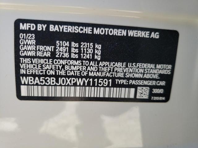 2023 BMW 540 I - WBA53BJ0XPWY11591